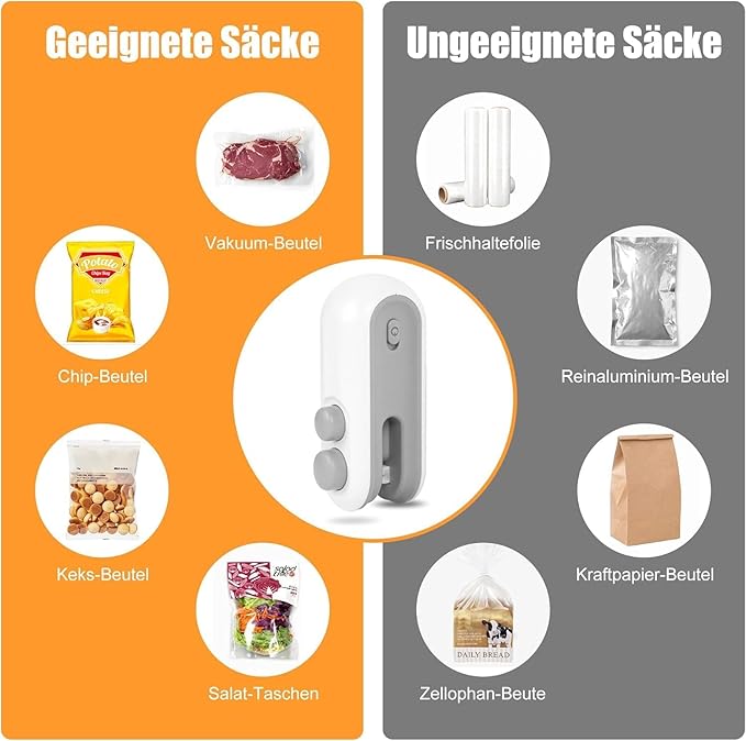 2-in-1 Portable Mini Bag Sealer – USB Rechargeable Heat Sealer & Cutter