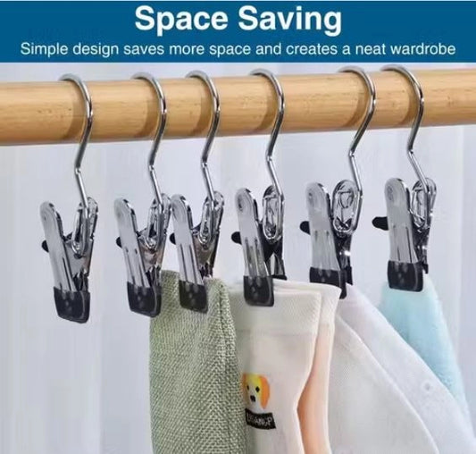 Stainless Steel Clip Hangers (Set of 10)