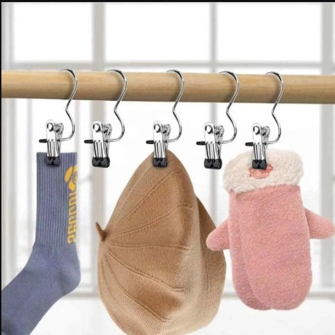 Stainless Steel Clip Hangers (Set of 10)